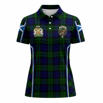 Bannatyne Tartan Crest Women's Polo Shirt Scotland Coat of Arm Flag Style - Tartan Vibes Clothing