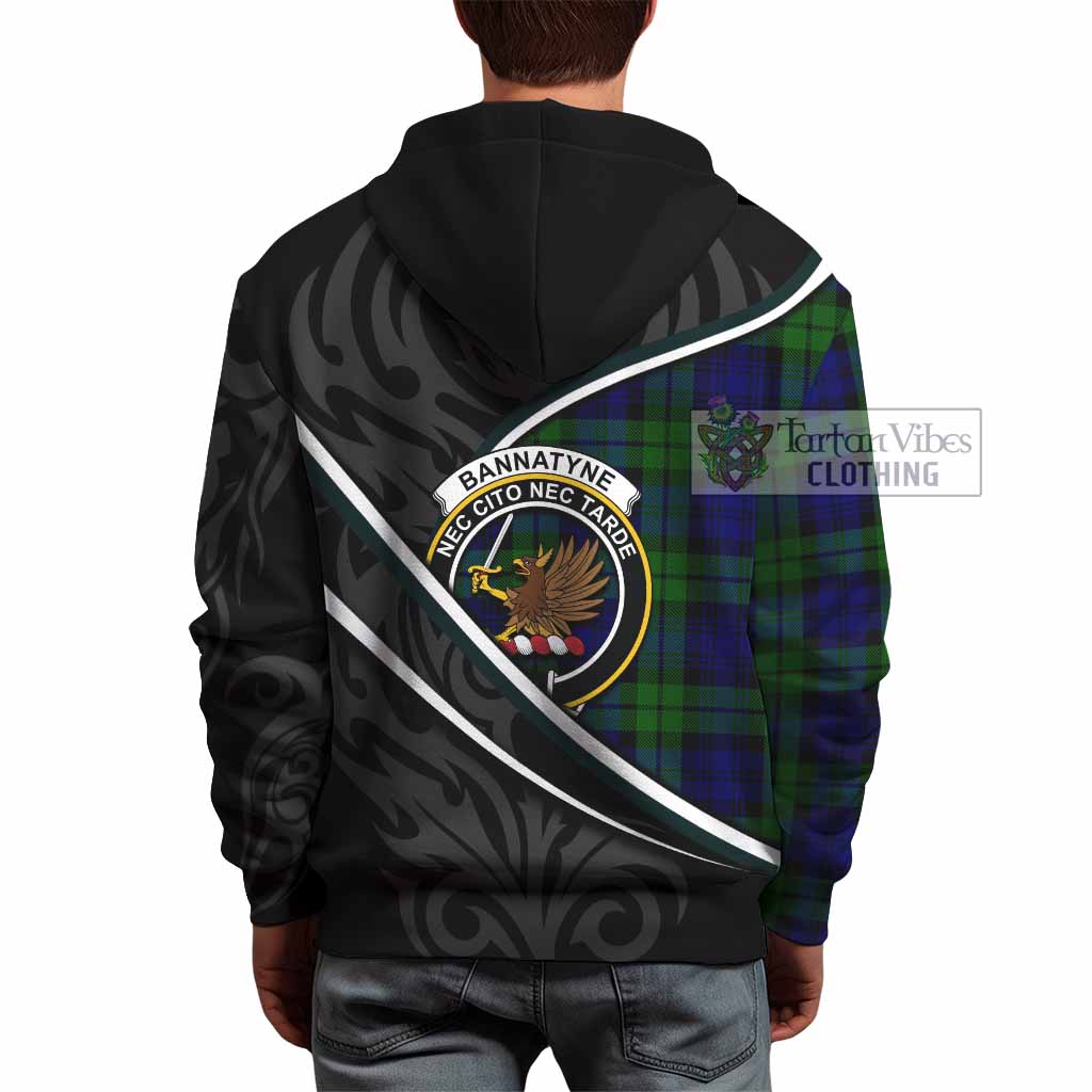 Bannatyne Tartan Family Crest Hoodie Celtic Scottish Thistle Floral - Tartan Vibes Clothing
