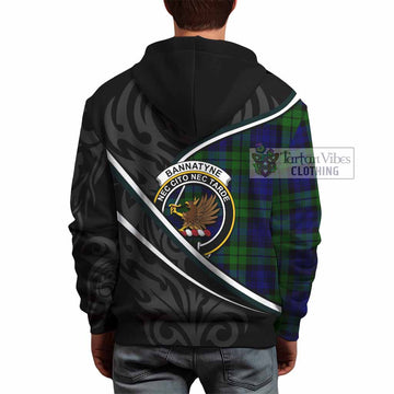 Bannatyne Tartan Family Crest Hoodie Celtic Scottish Thistle Floral - Tartan Vibes Clothing