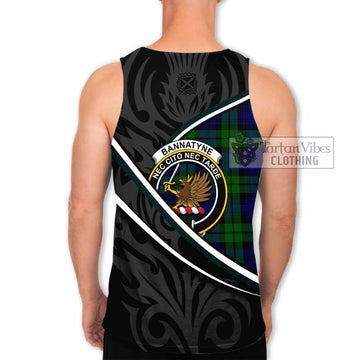 Bannatyne Tartan Family Crest Men Tank Top Celtic Scottish Thistle Floral - Tartan Vibes Clothing
