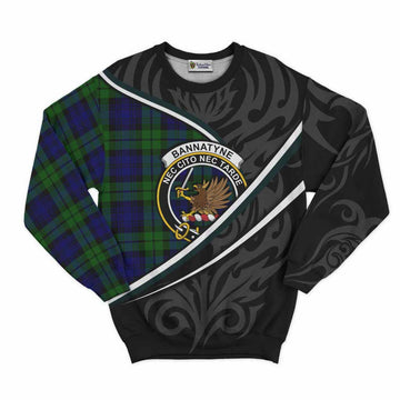 Bannatyne Tartan Family Crest Sweatshirt Celtic Scottish Thistle Floral - Tartan Vibes Clothing