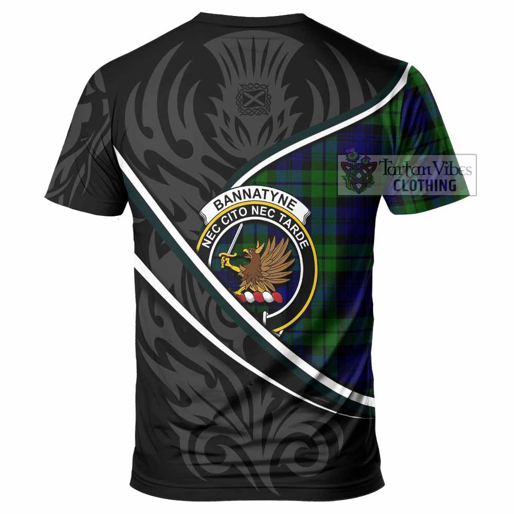 Bannatyne Tartan Family Crest T-shirt Celtic Scottish Thistle Floral - Tartan Vibes Clothing