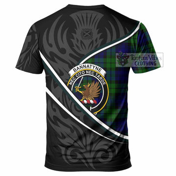 Bannatyne Tartan Family Crest T-shirt Celtic Scottish Thistle Floral - Tartan Vibes Clothing