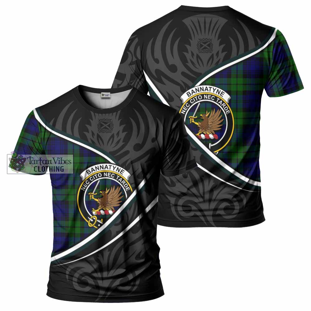 Bannatyne Tartan Family Crest T-shirt Celtic Scottish Thistle Floral - Tartan Vibes Clothing