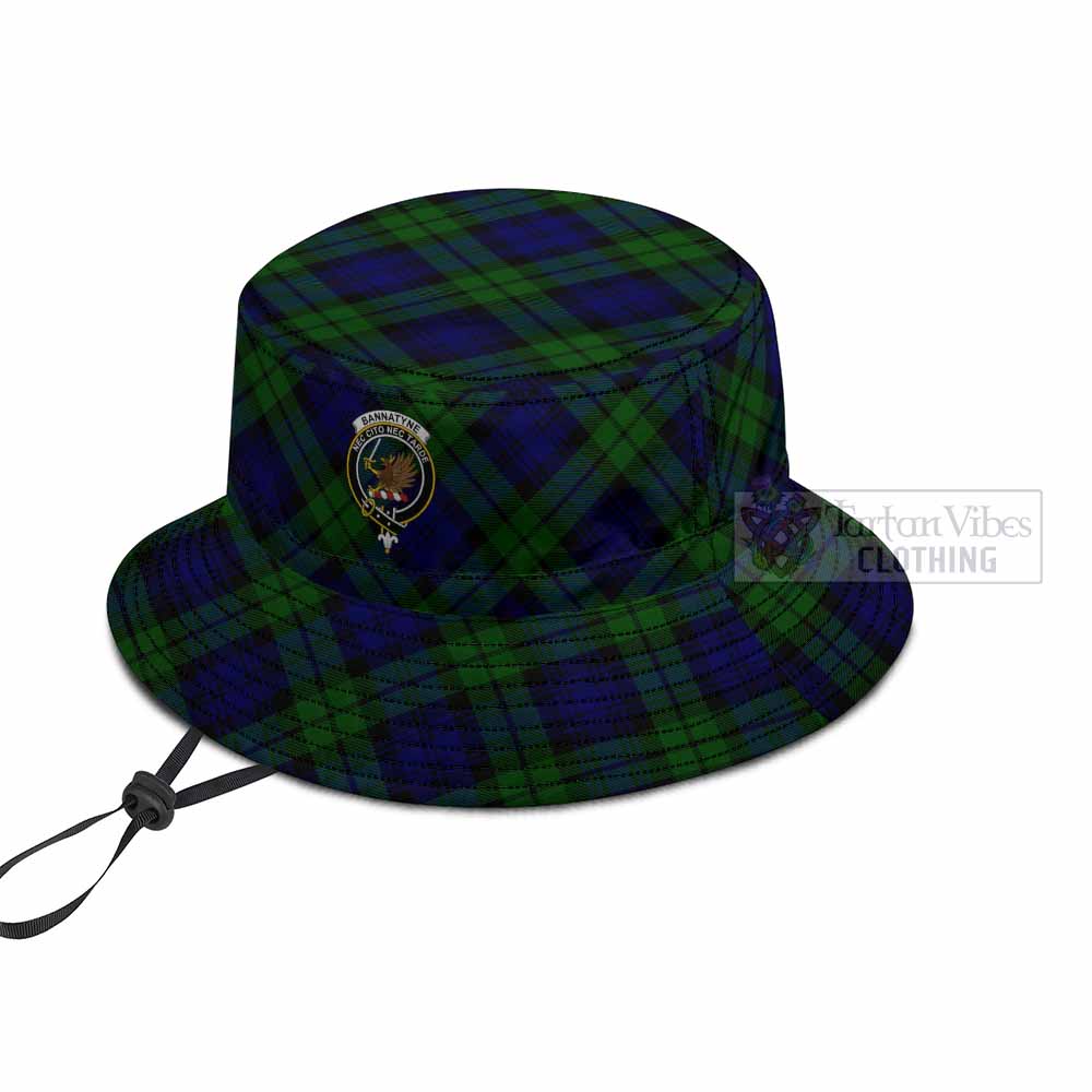 Bannatyne Tartan Fishing Hat with Family Crest