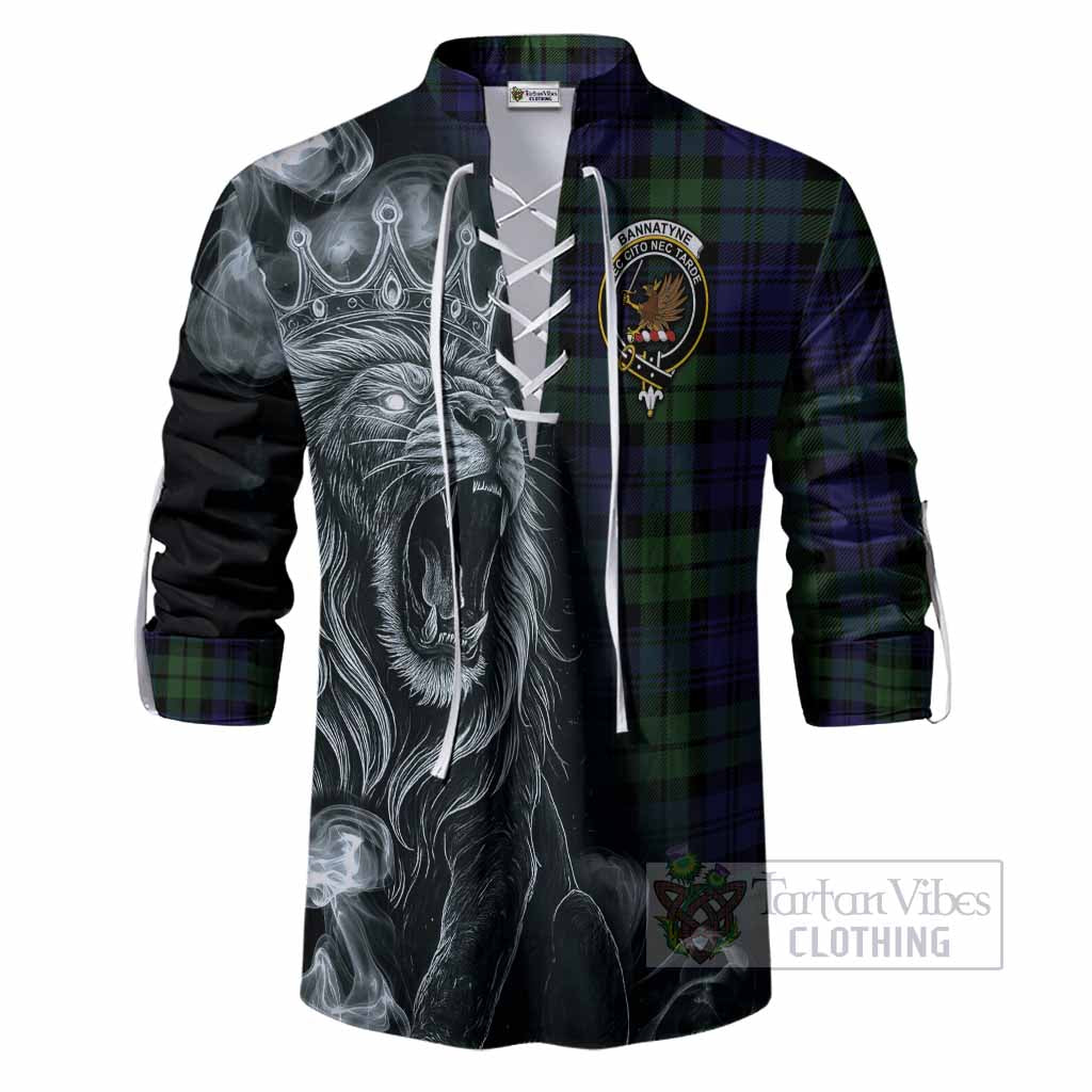 Bannatyne Tartan Ghillie Shirt Roaring Lion Heritage
