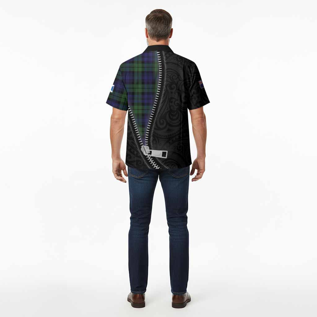 Bannatyne Tartan Hawaiian Shirt New Zealand Pattern Unique Zipper Stylized