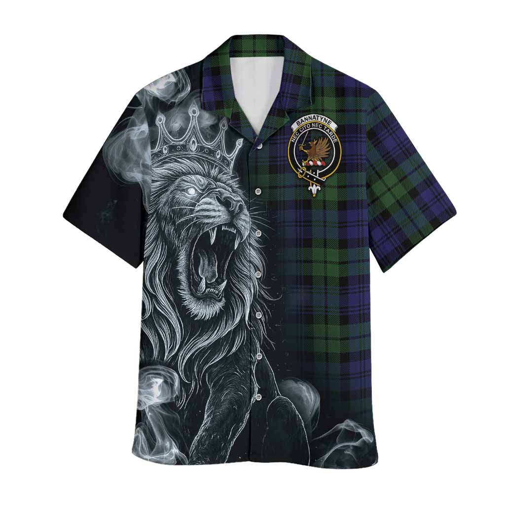 Bannatyne Tartan Hawaiian Shirt Roaring Lion Heritage
