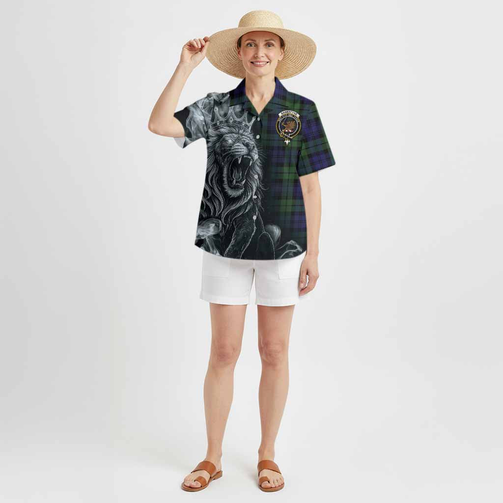 Bannatyne Tartan Hawaiian Shirt Roaring Lion Heritage