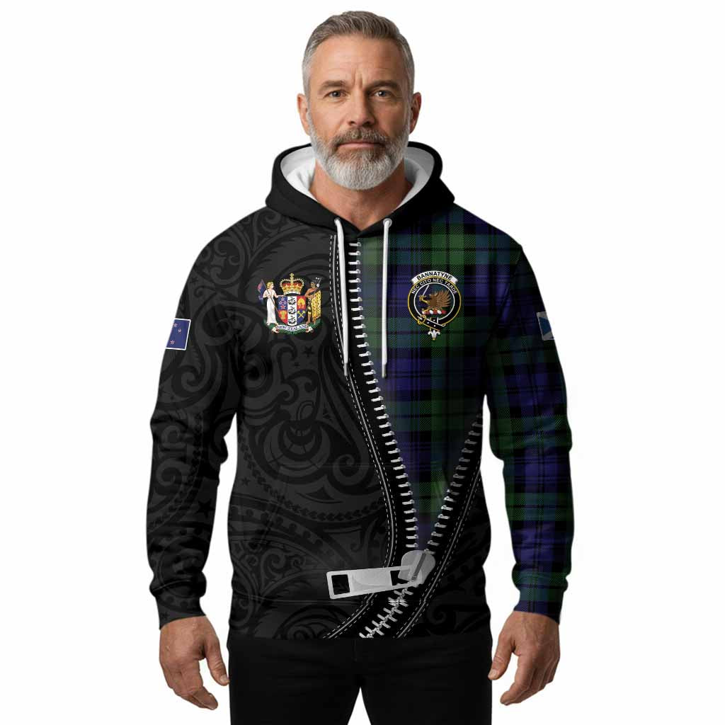 Bannatyne Tartan Hoodie New Zealand Pattern Unique Zipper Stylized