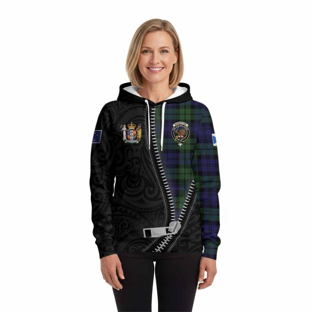 Bannatyne Tartan Hoodie New Zealand Pattern Unique Zipper Stylized
