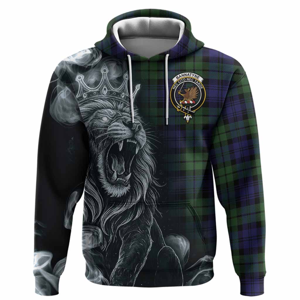 Bannatyne Tartan Hoodie Roaring Lion Heritage