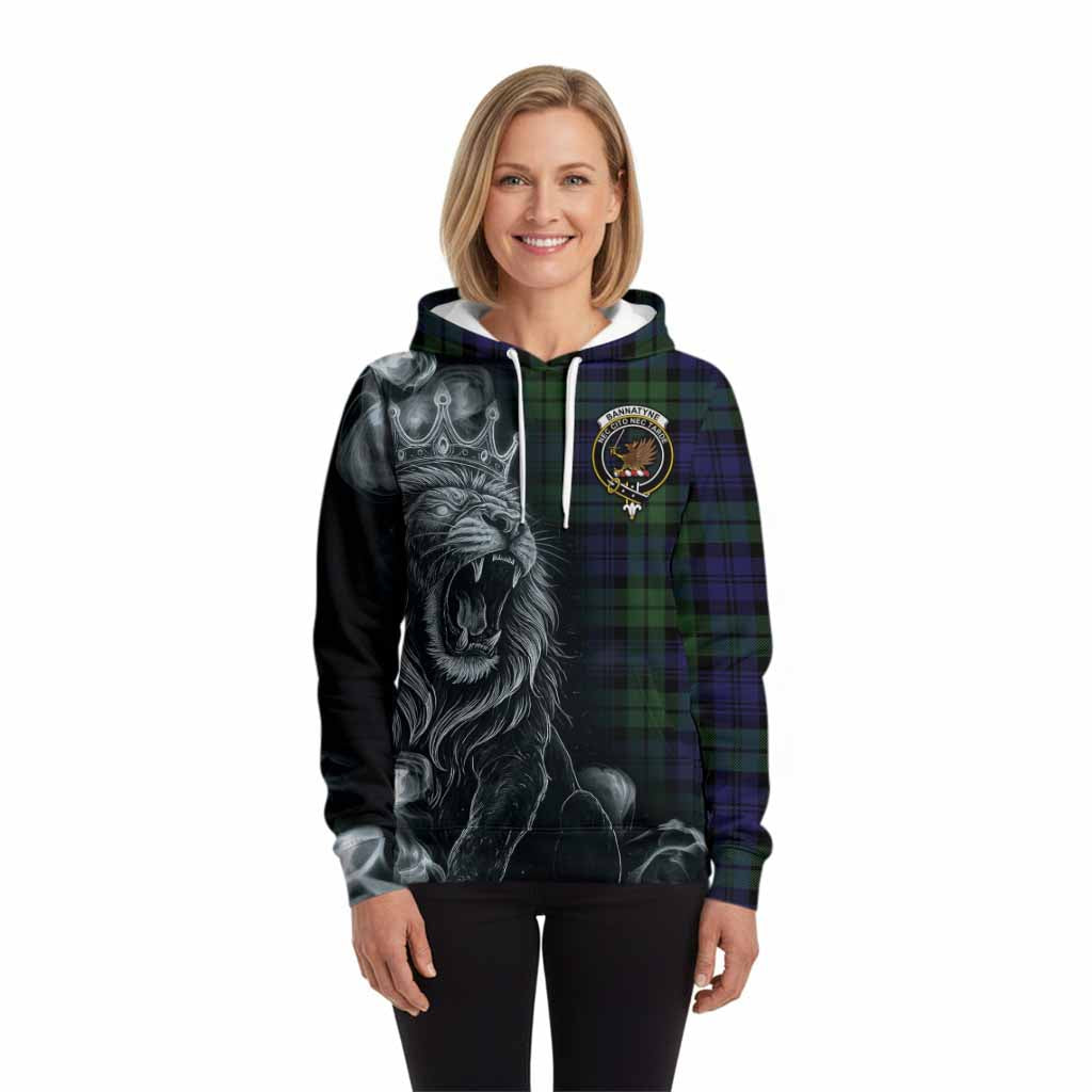Bannatyne Tartan Hoodie Roaring Lion Heritage