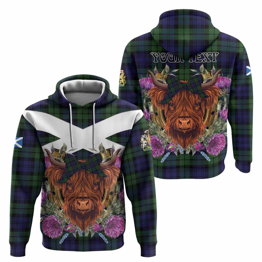 Bannatyne Tartan Hoodie Scottish Thistle Heilan Coo