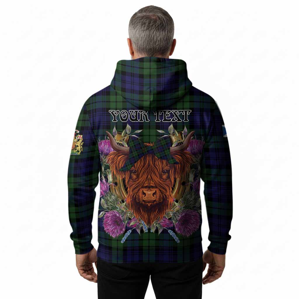 Bannatyne Tartan Hoodie Scottish Thistle Heilan Coo