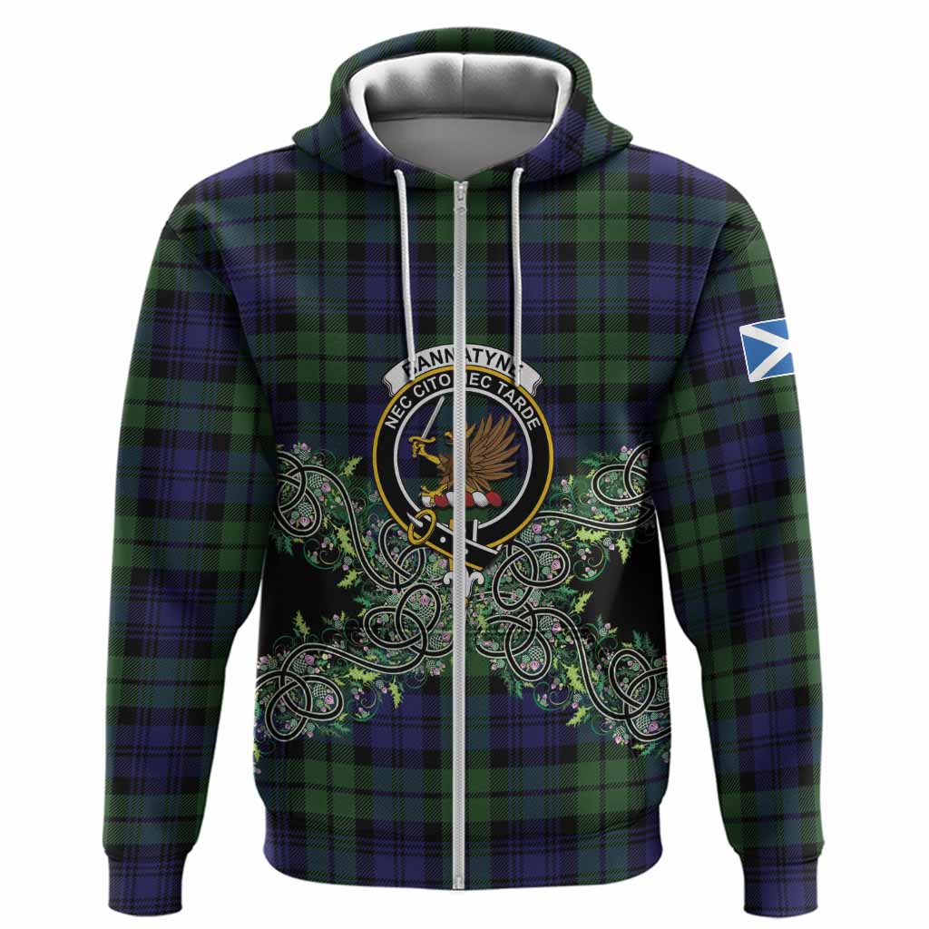 Bannatyne Tartan Hoodie Thistle Scottish Spirit