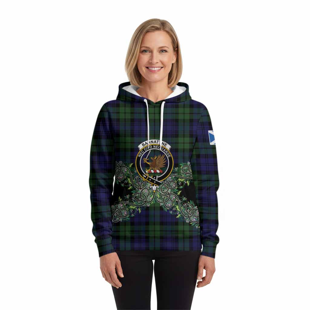 Bannatyne Tartan Hoodie Thistle Scottish Spirit