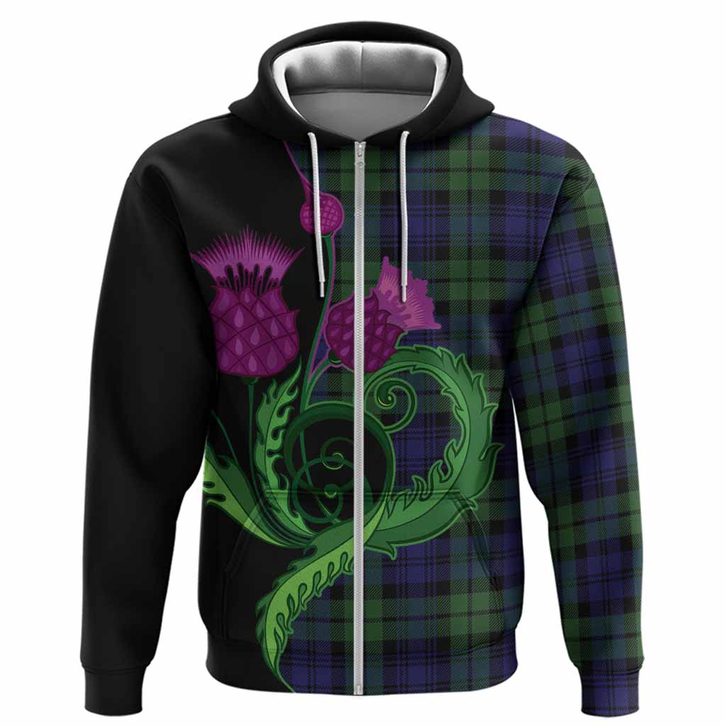 Bannatyne Tartan Hoodie Traditional Scottish Thistle