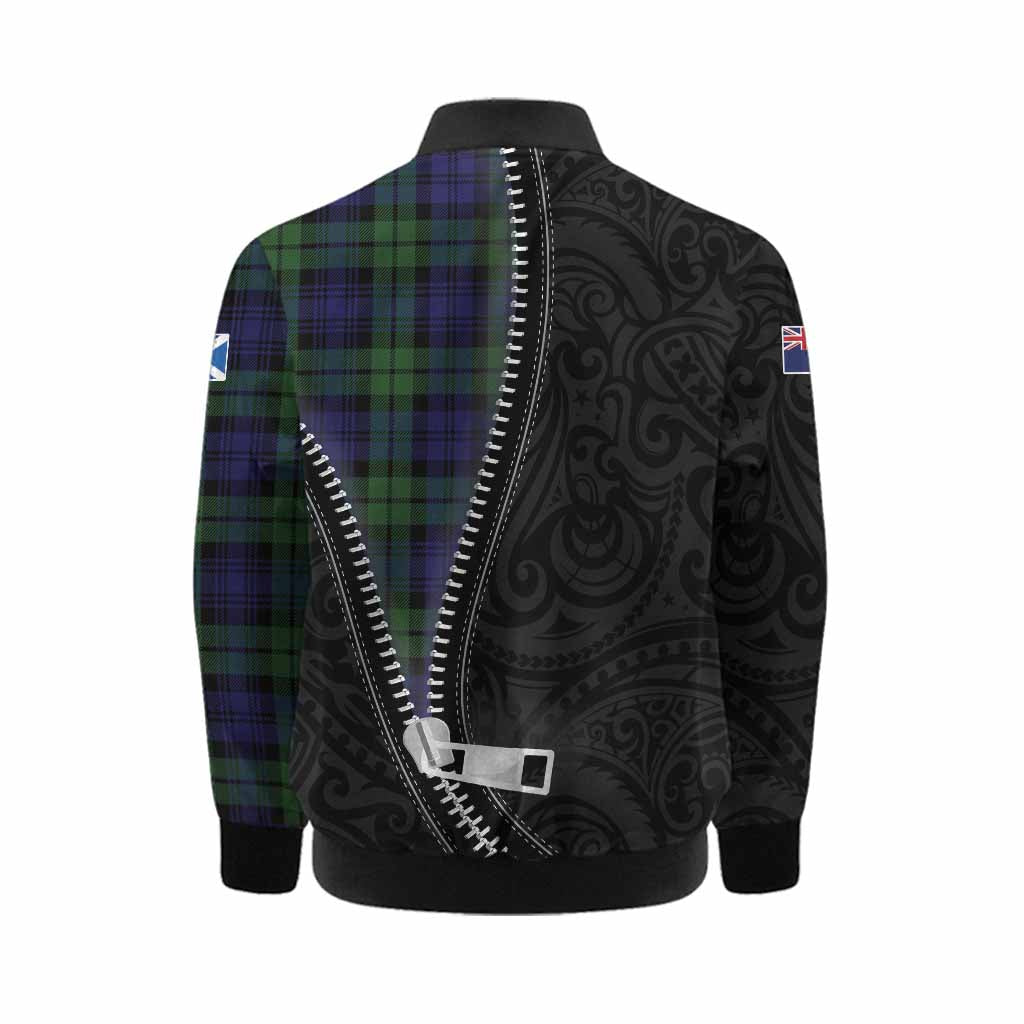 Bannatyne Tartan Kid Bomber Jacket New Zealand Pattern Unique Zipper Stylized
