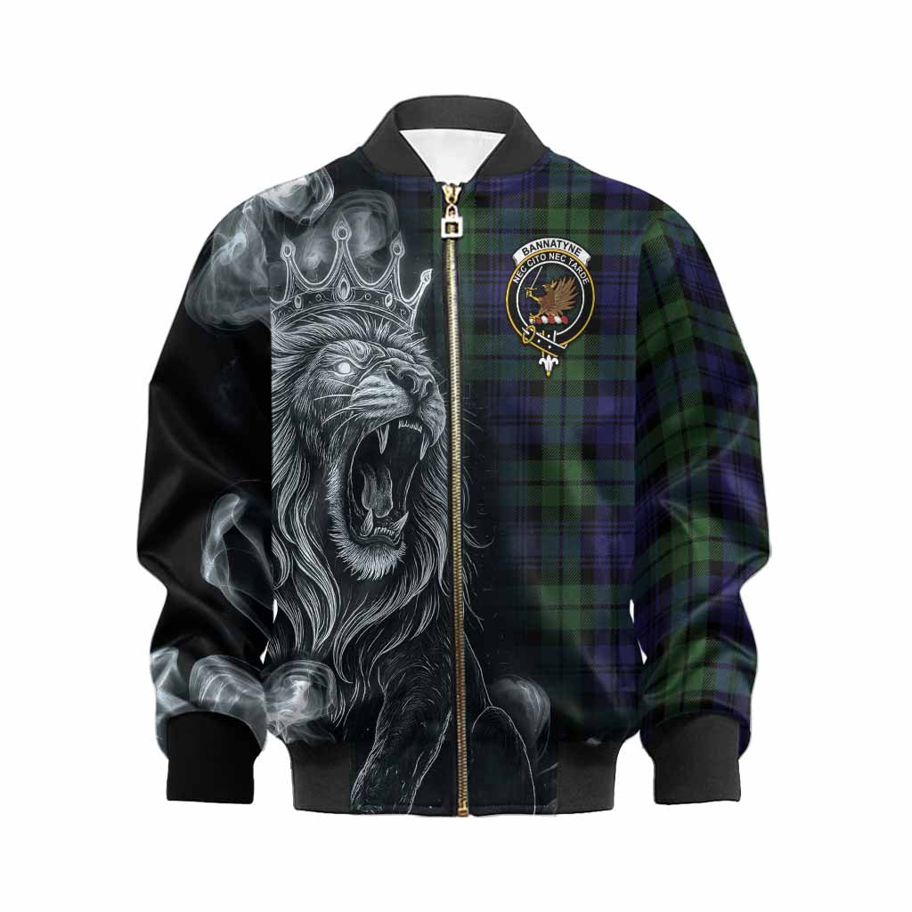 Bannatyne Tartan Kid Bomber Jacket Roaring Lion Heritage