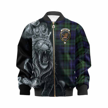 Bannatyne Tartan Kid Bomber Jacket Roaring Lion Heritage