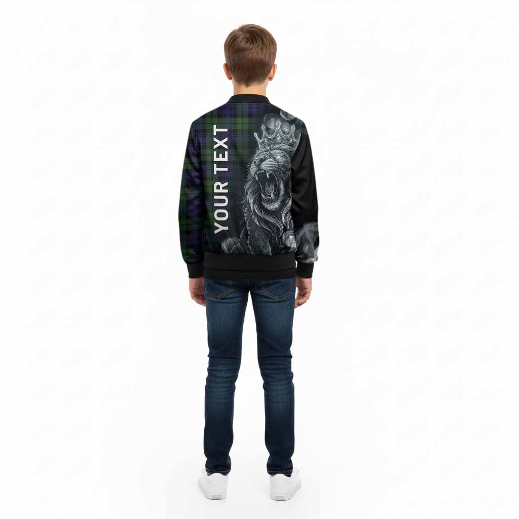 Bannatyne Tartan Kid Bomber Jacket Roaring Lion Heritage