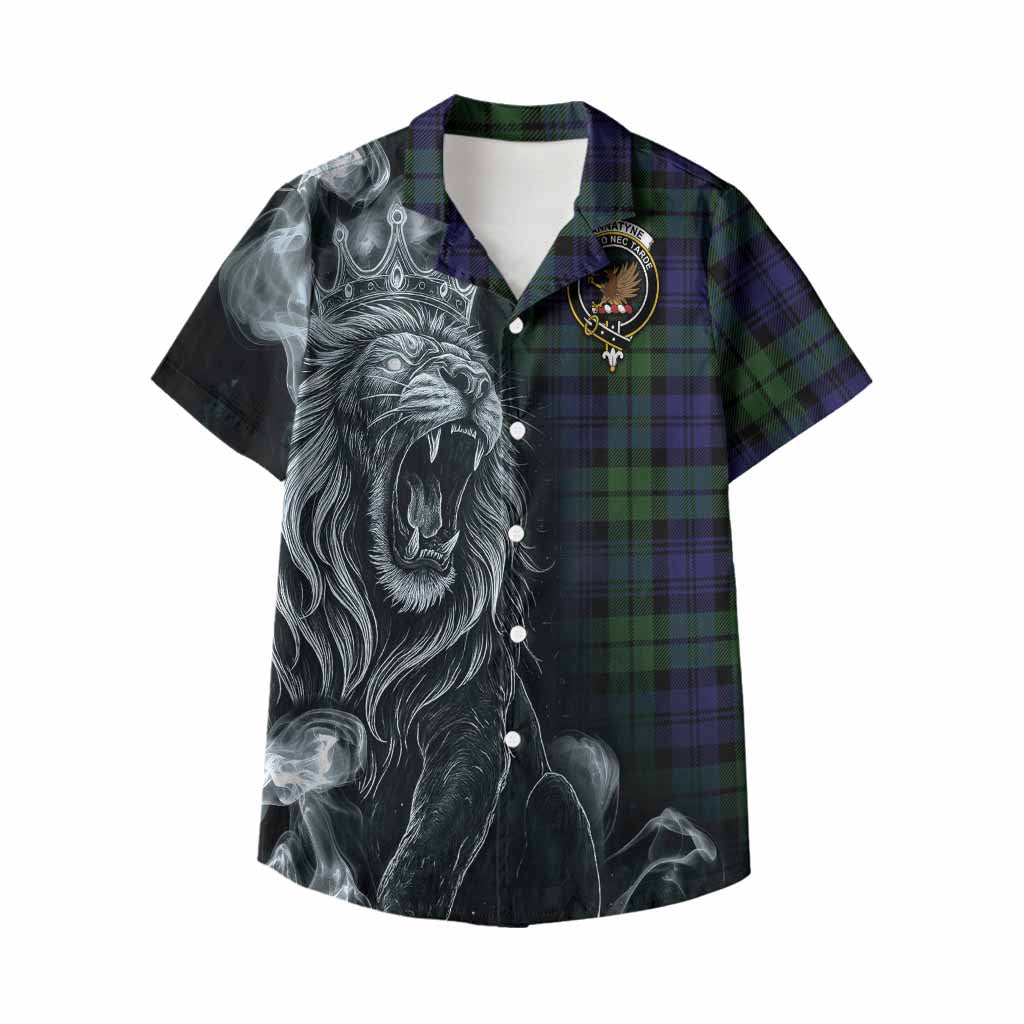 Bannatyne Tartan Kid Hawaiian Shirt Roaring Lion Heritage