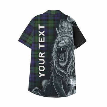 Bannatyne Tartan Kid Hawaiian Shirt Roaring Lion Heritage
