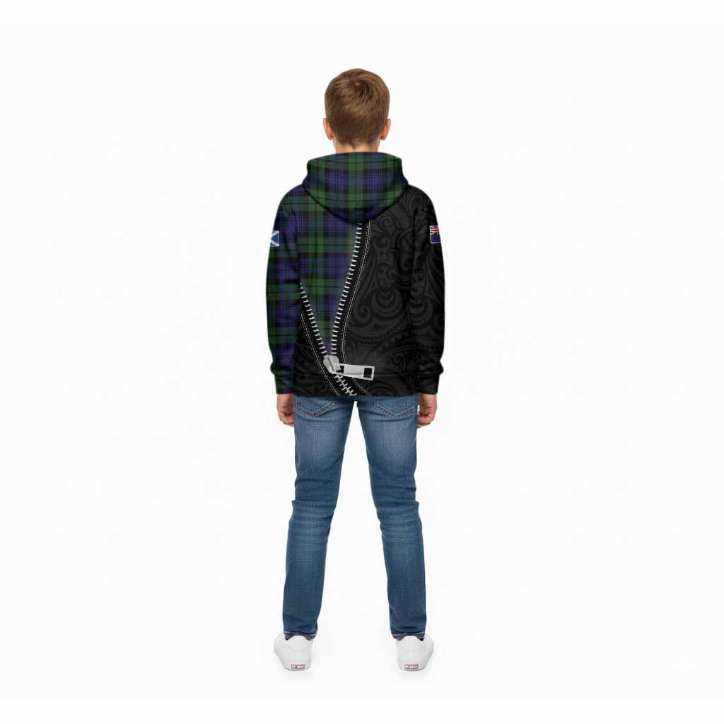 Bannatyne Tartan Kid Hoodie New Zealand Pattern Unique Zipper Stylized