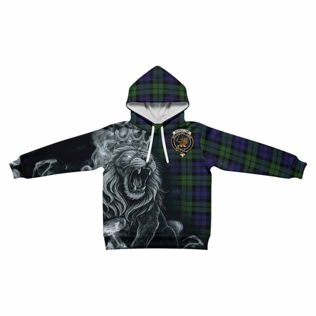 Bannatyne Tartan Kid Hoodie Roaring Lion Heritage