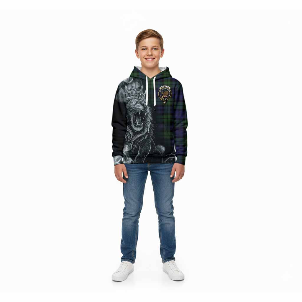 Bannatyne Tartan Kid Hoodie Roaring Lion Heritage