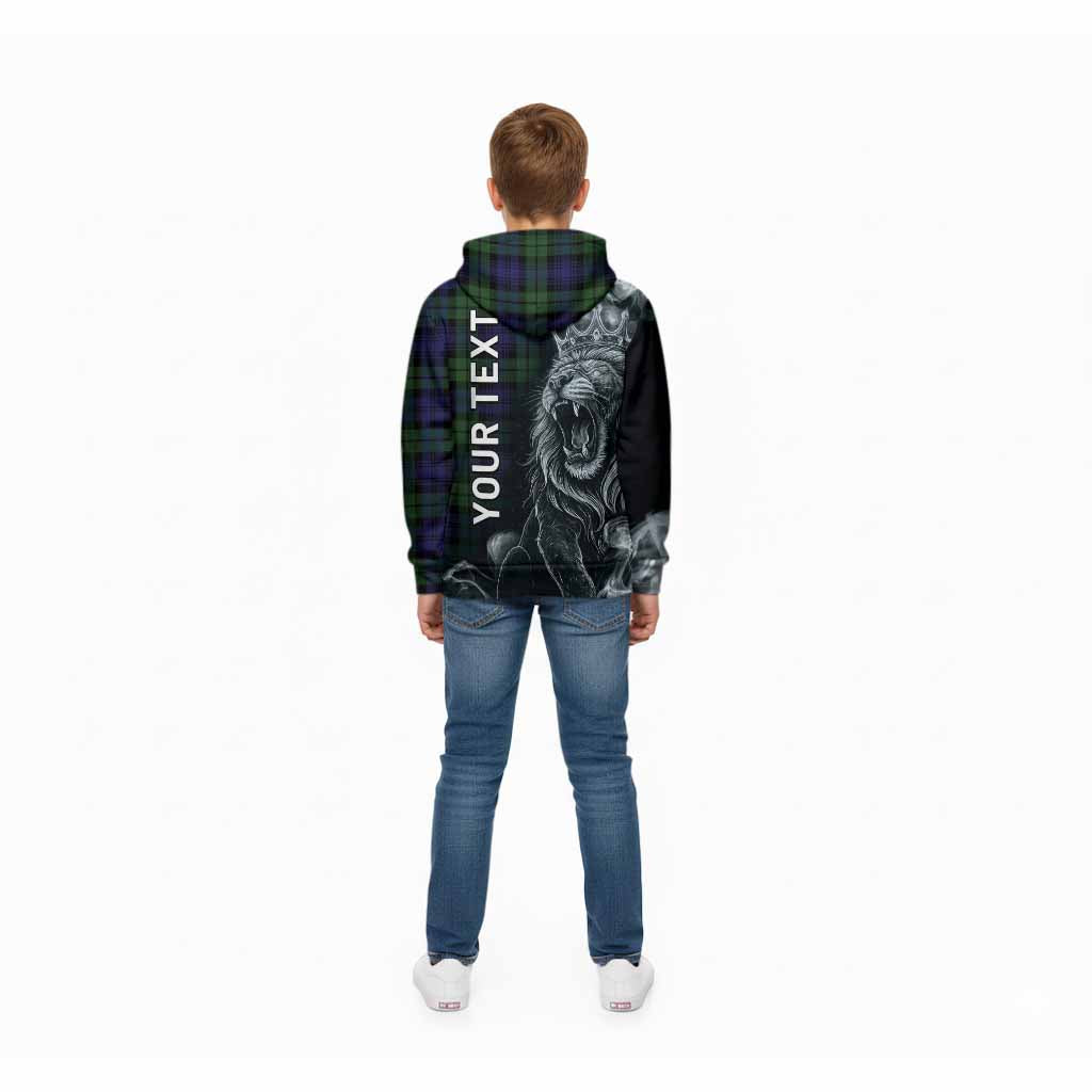 Bannatyne Tartan Kid Hoodie Roaring Lion Heritage