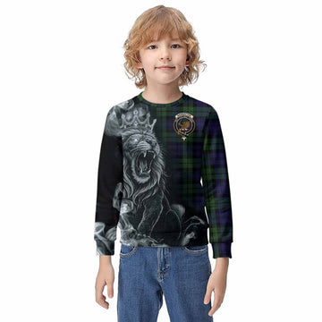 Bannatyne Tartan Kid Knitted Sweatshirt Roaring Lion Heritage