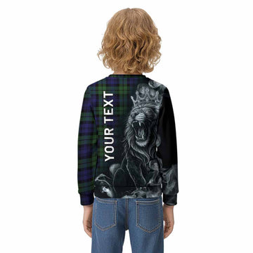Bannatyne Tartan Kid Knitted Sweatshirt Roaring Lion Heritage