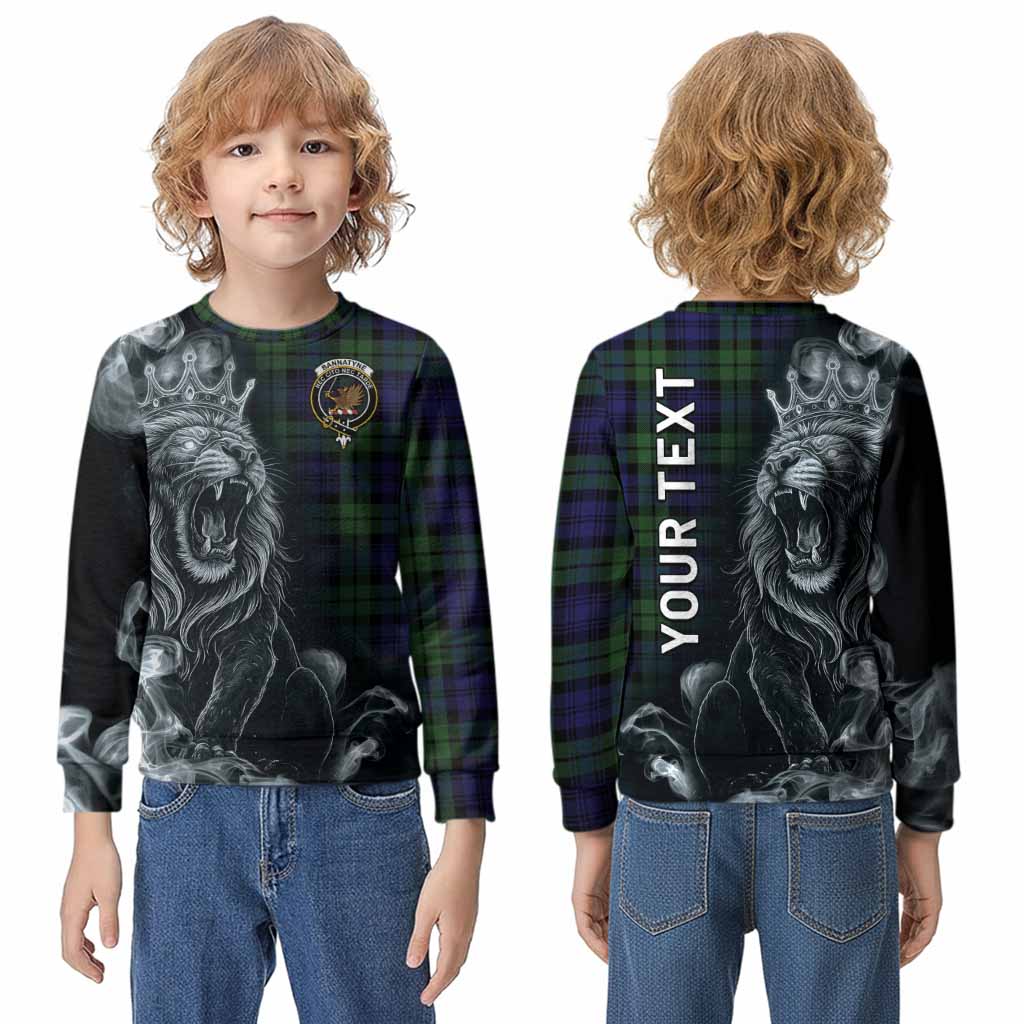 Bannatyne Tartan Kid Knitted Sweatshirt Roaring Lion Heritage