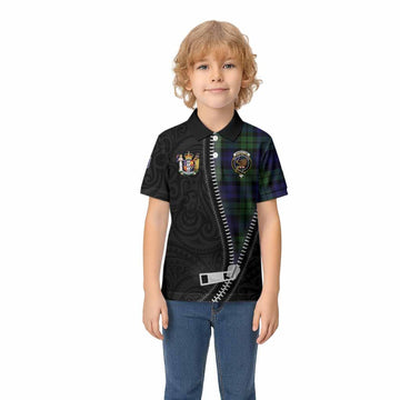 Bannatyne Tartan Kid Polo Shirt New Zealand Pattern Unique Zipper Stylized