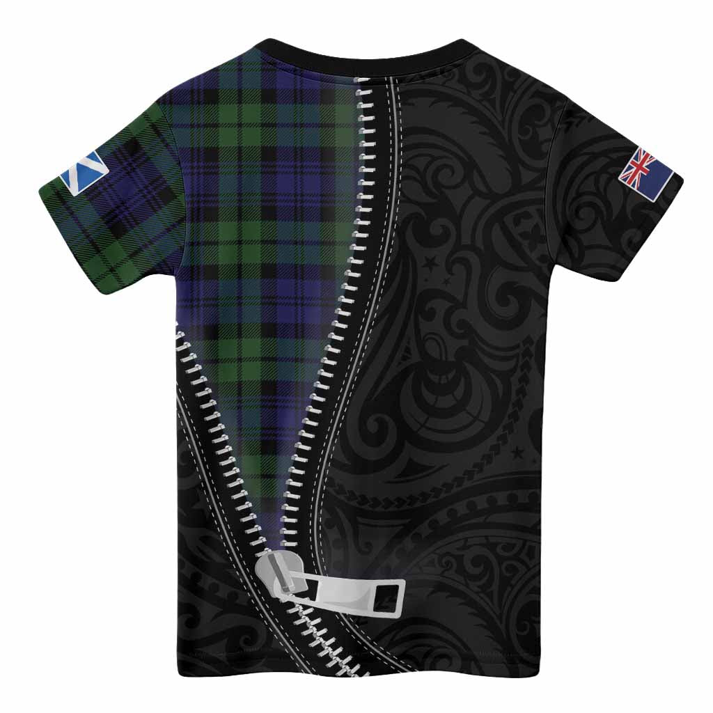 Bannatyne Tartan Kid T-shirt New Zealand Pattern Unique Zipper Stylized