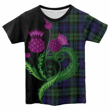 Bannatyne Tartan Kid T-shirt Traditional Scottish Thistle
