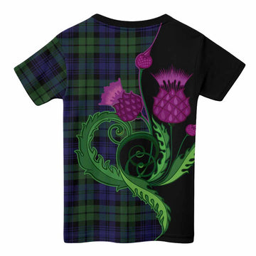Bannatyne Tartan Kid T-shirt Traditional Scottish Thistle