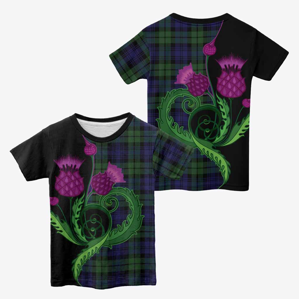 Bannatyne Tartan Kid T-shirt Traditional Scottish Thistle