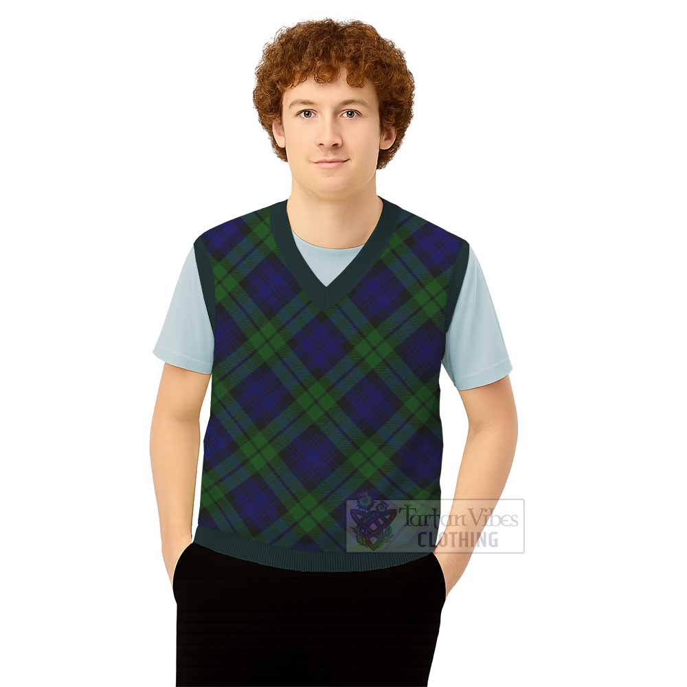 Bannatyne Tartan  Knitted V-Neck Vest Cross Style