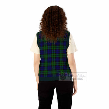 Bannatyne Tartan Knitted V-Neck Vest with Family Crest - Tartan Vibes Clothing