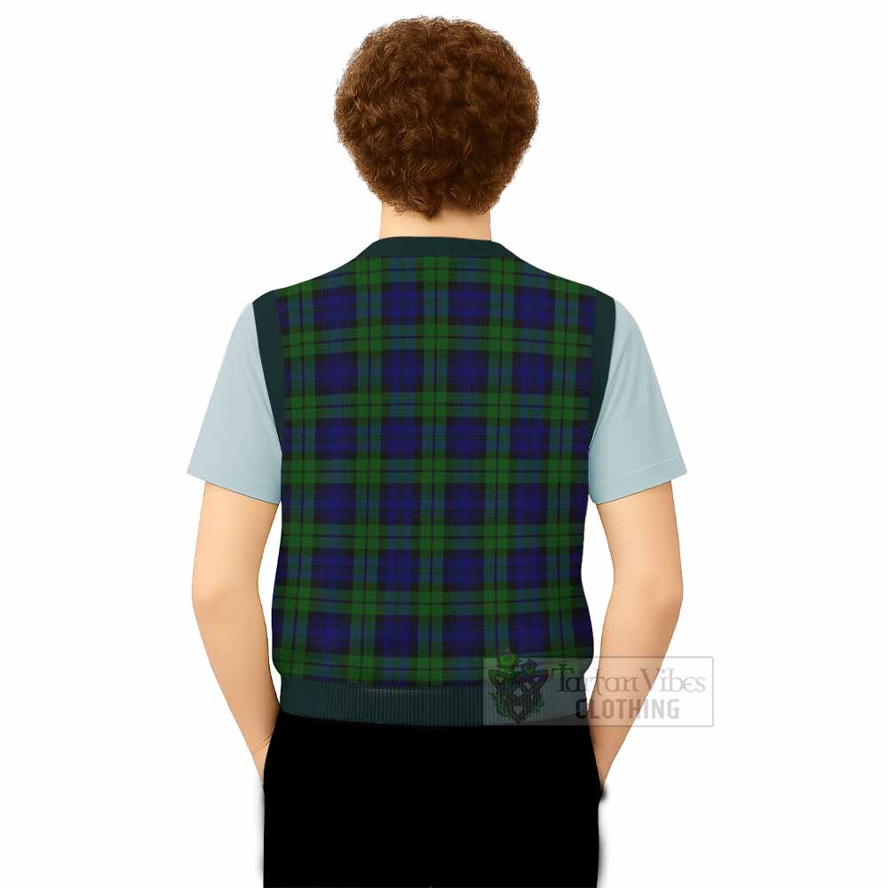 Bannatyne Tartan Knitted V-Neck Vest with Family Crest - Tartan Vibes Clothing