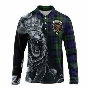 Bannatyne Tartan Long Sleeve Polo Shirt Roaring Lion Heritage