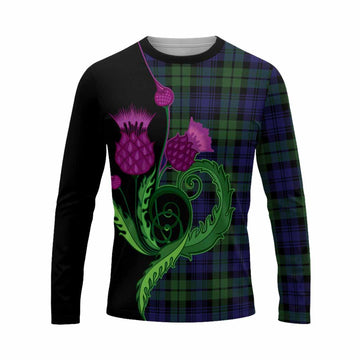Bannatyne Tartan Long Sleeve T-Shirt Traditional Scottish Thistle