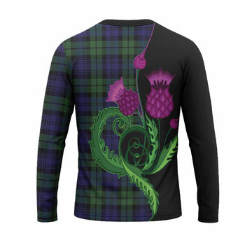 Bannatyne Tartan Long Sleeve T-Shirt Traditional Scottish Thistle