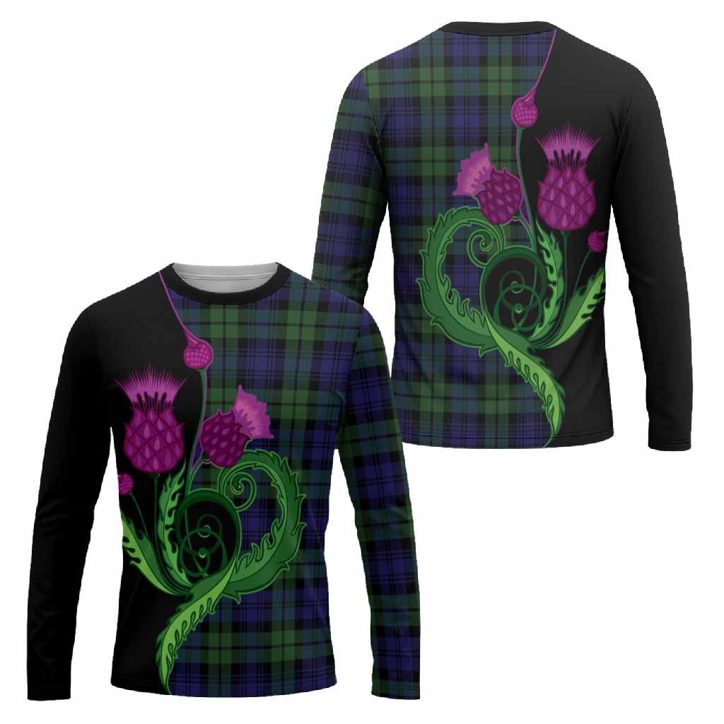 Bannatyne Tartan Long Sleeve T-Shirt Traditional Scottish Thistle