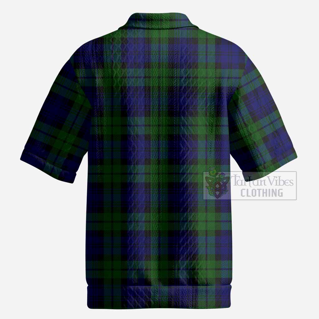 Bannatyne Tartan Men’s Polo Sweater Top with Family Crest
