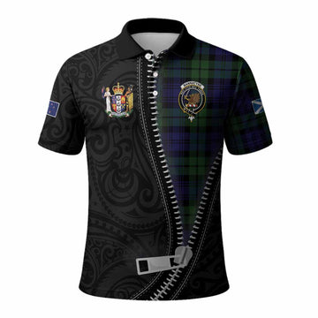 Bannatyne Tartan Polo Shirt New Zealand Pattern Unique Zipper Stylized