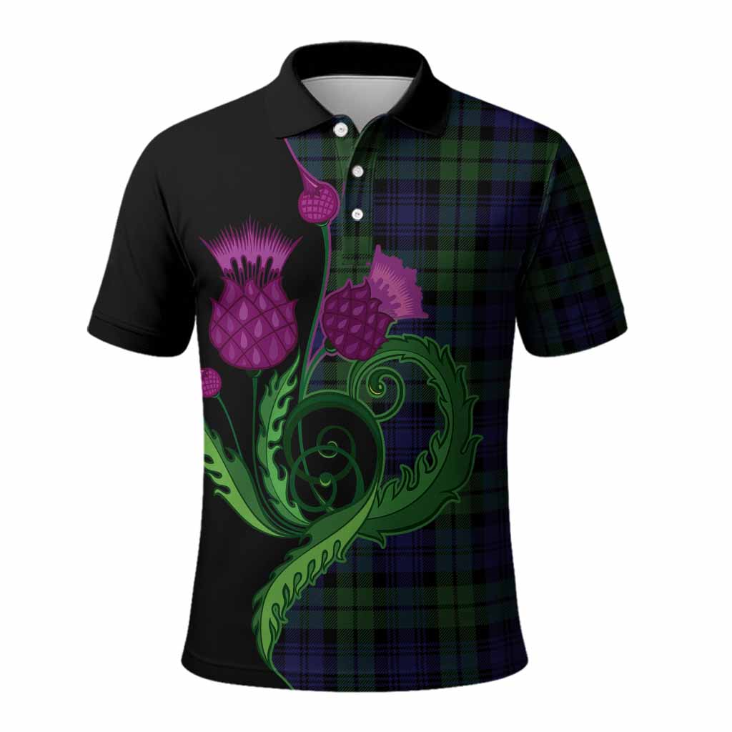 Bannatyne Tartan Polo Shirt Traditional Scottish Thistle